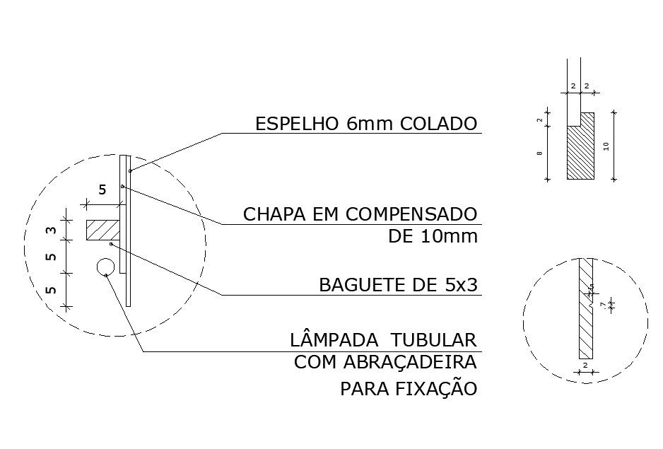 Structural unit detail CAD constructive block layout autocad file