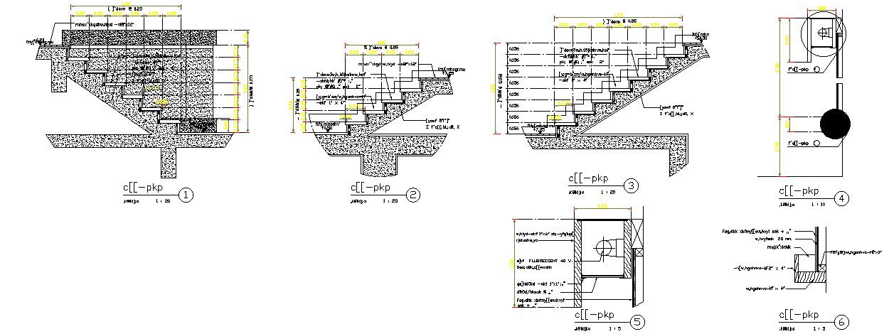 Structural Drawing provides the staircase sectional detailed drawing in this AutoCAD drawing file. Download the AutoCAD file now.
