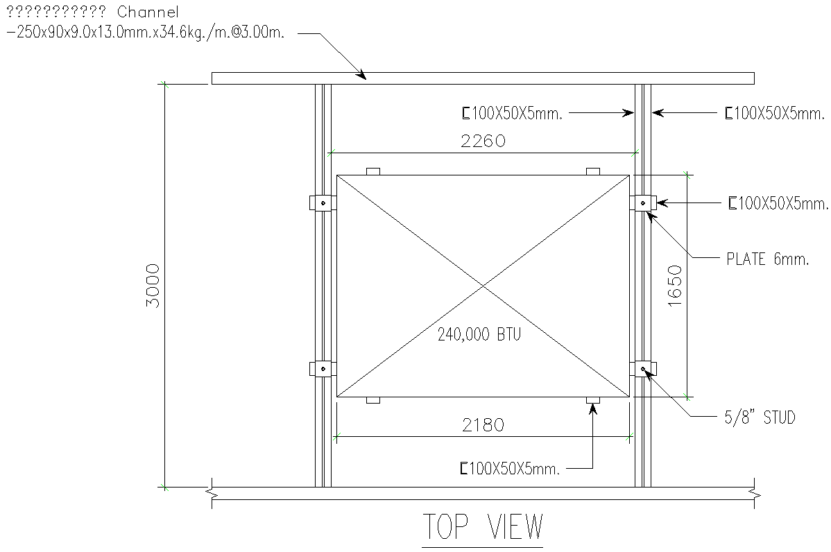 Structural Support Plan Details AutoCAD DWG Download