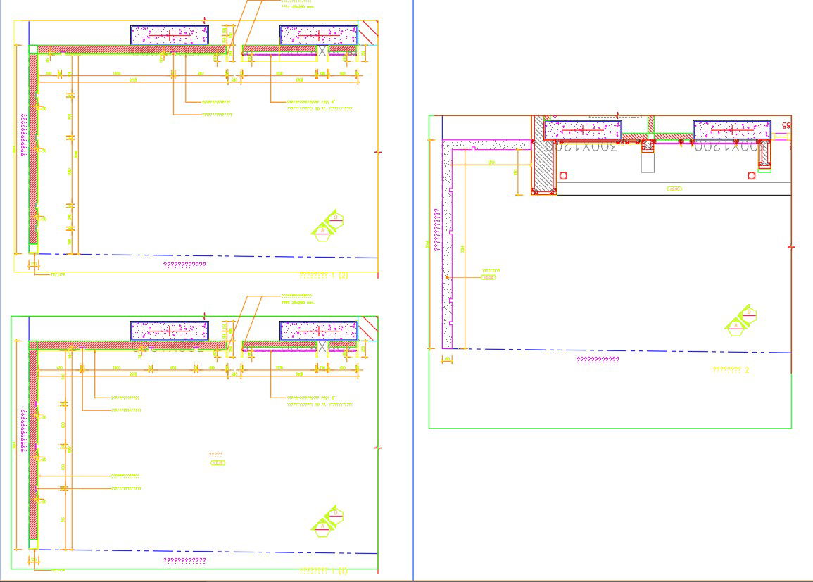 Structural details planning in AutoCAD, dwg file.