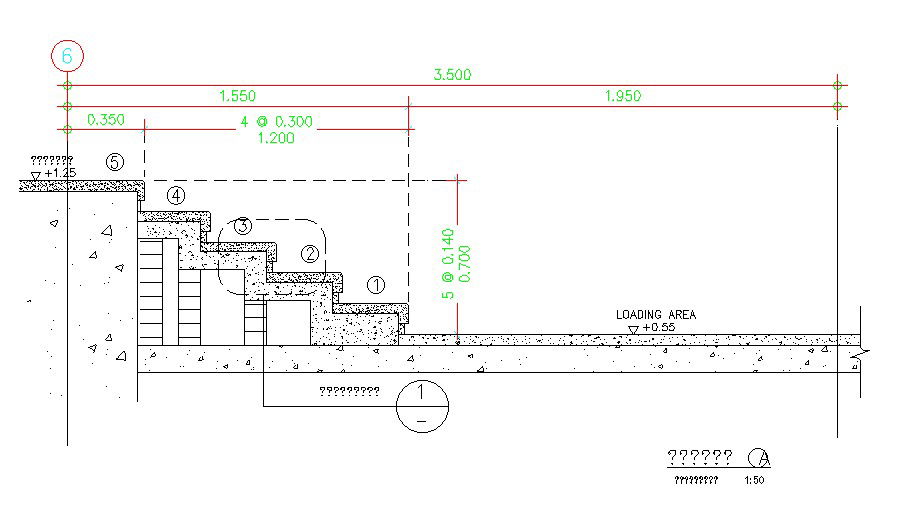 Structural drawing provides the details of the Staircase side section drawing is given in this AutoCAD drawing file.Download the AutoCAD file now.