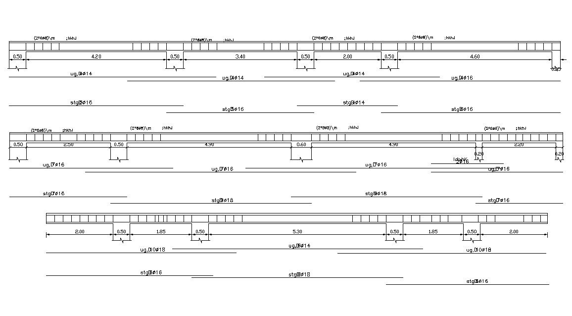 Structure Beam-Column Joint Drawing AutoCAD File