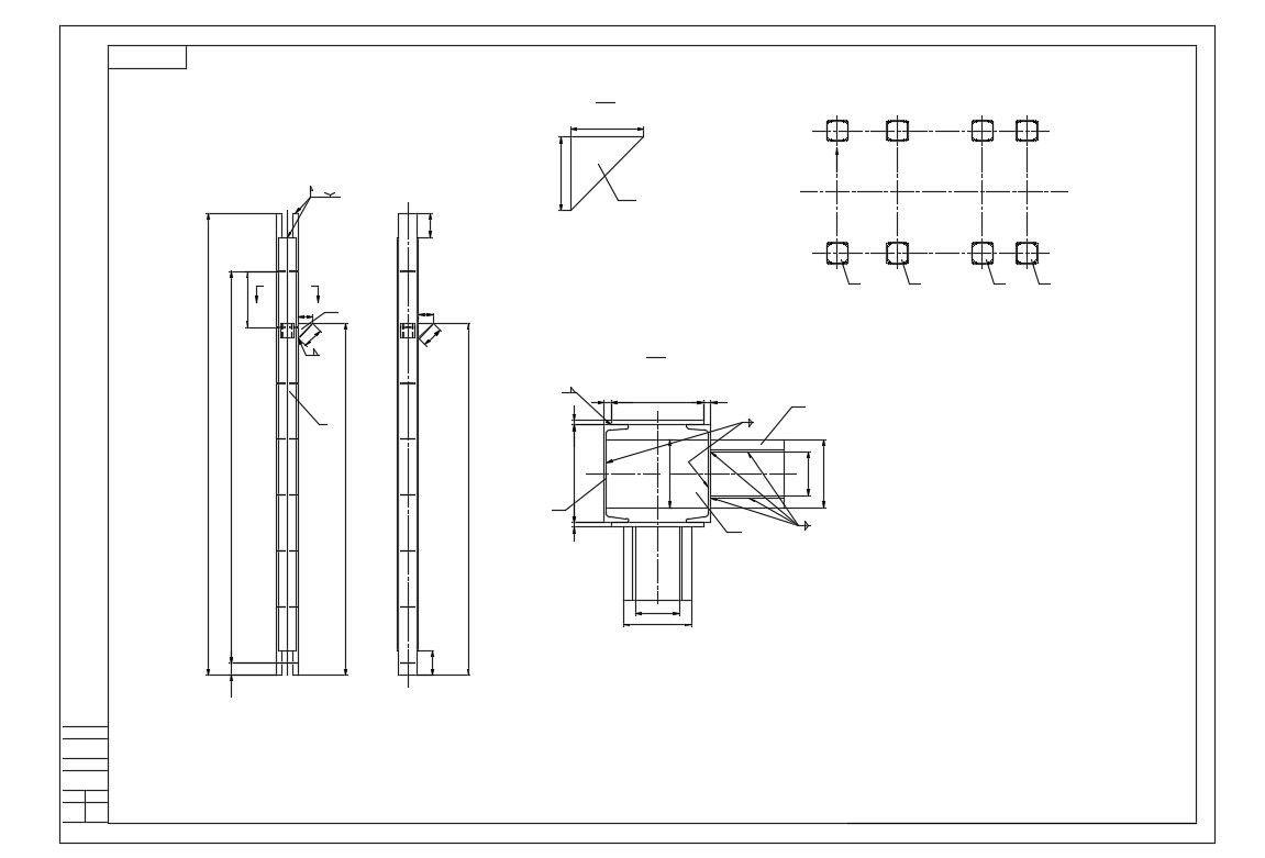Structure Beam Design AutoCAD File Free Download 
