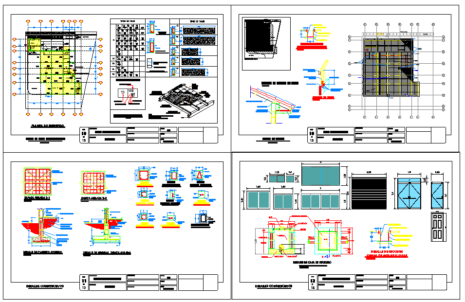 Structure Construction detail in this Drawing.