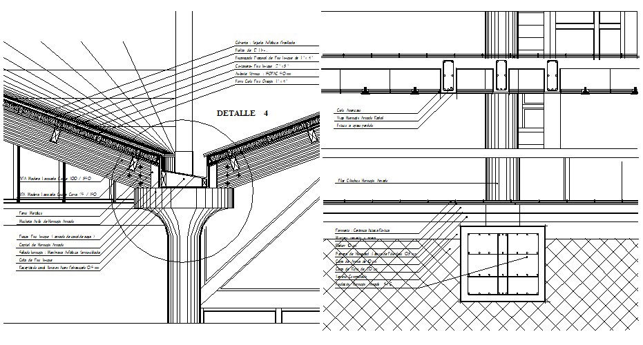 Structure Cross Section Drawing CAD file