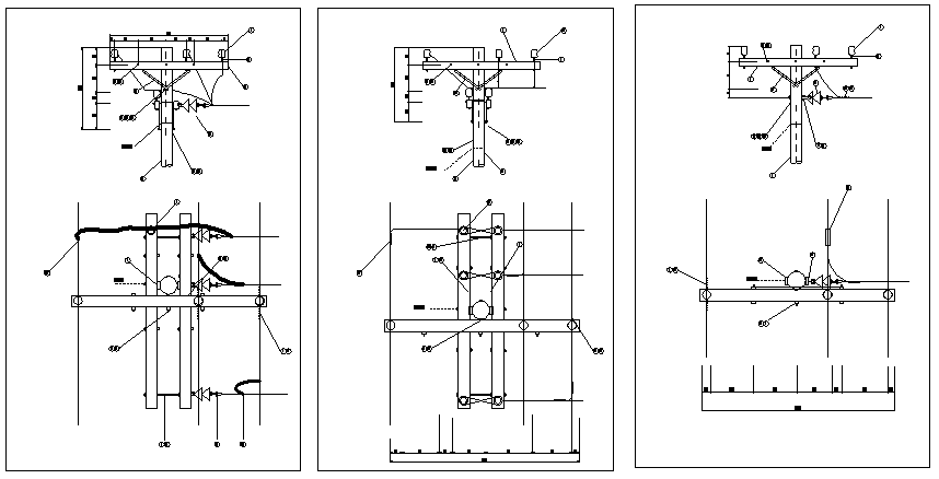 Structure Details of Distribution Network dwg file