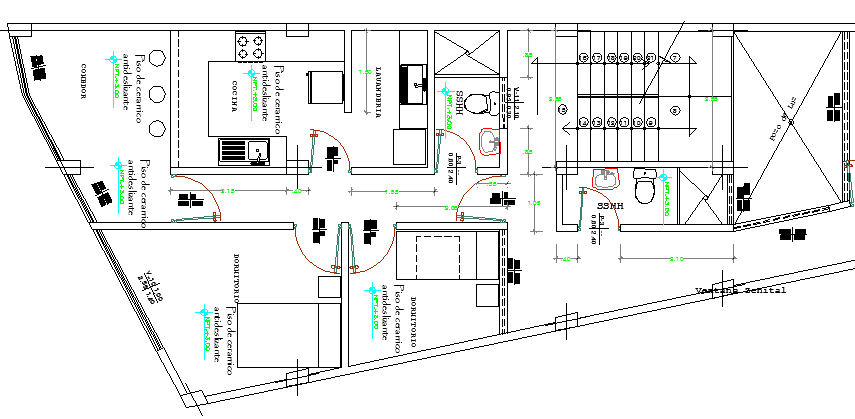 Structure Details of Multi Family Housing Project dwg file