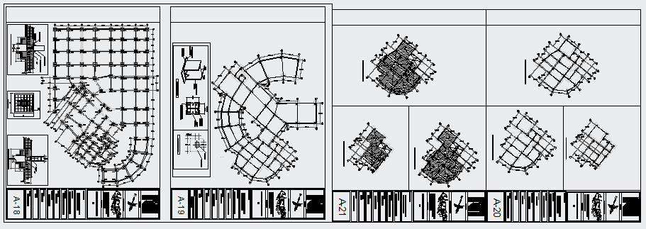Structure design drawing of residential high rise building design drawing