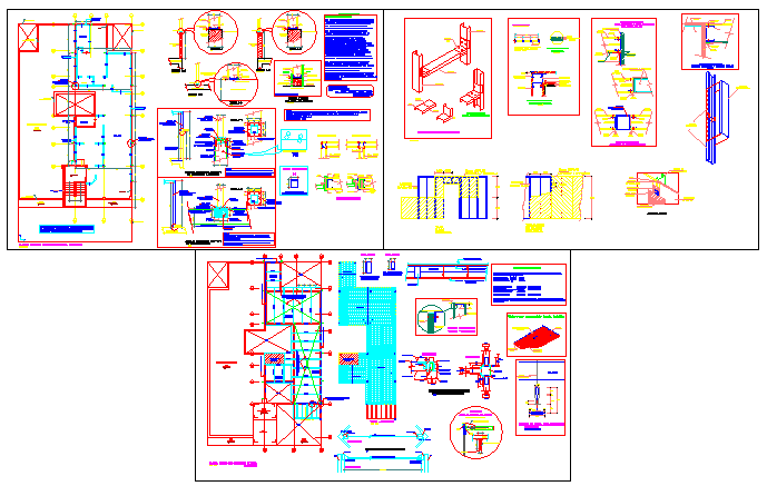 Structure design of house design drawing