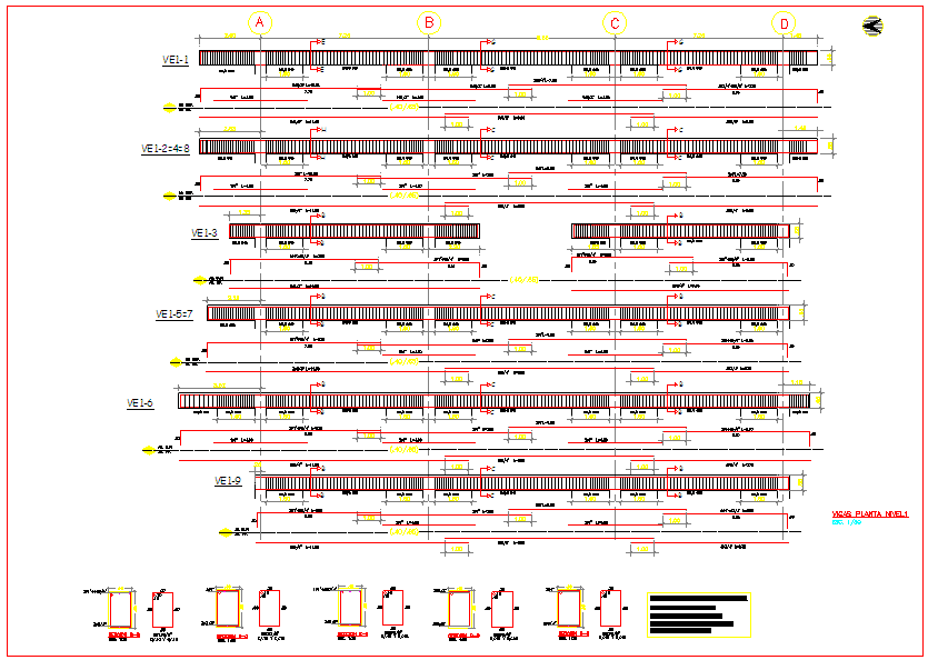 Structure design with Sectional detail