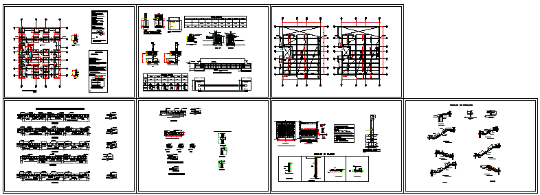 Structure detail drawing of Apartment design drawing