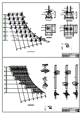 Structure detail of Water Theater - Gallery frame design drawing