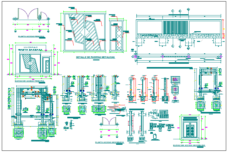Structure detail view dwg file