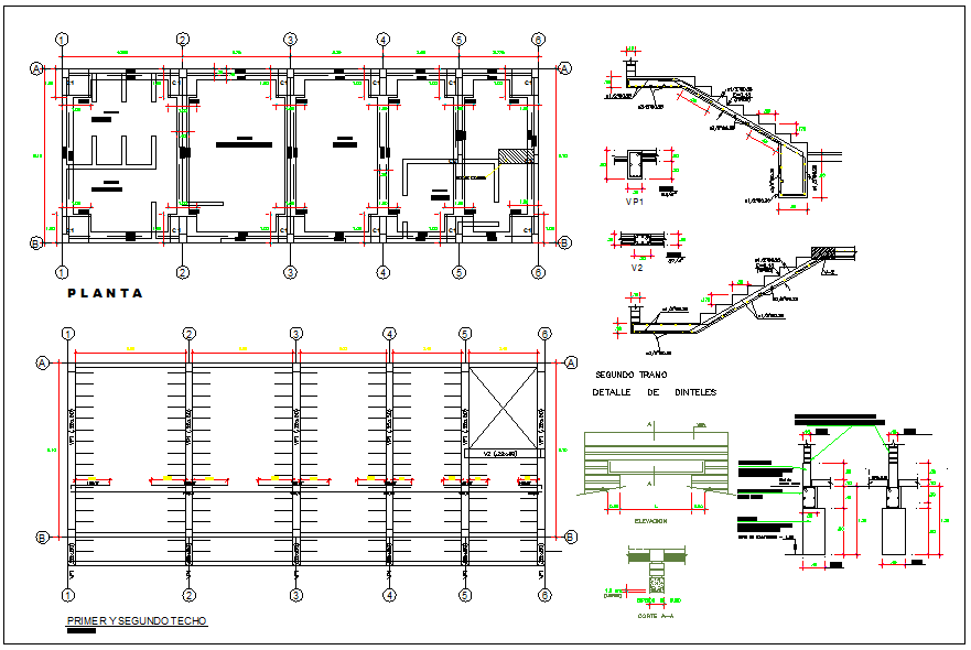 Structure detail view dwg file