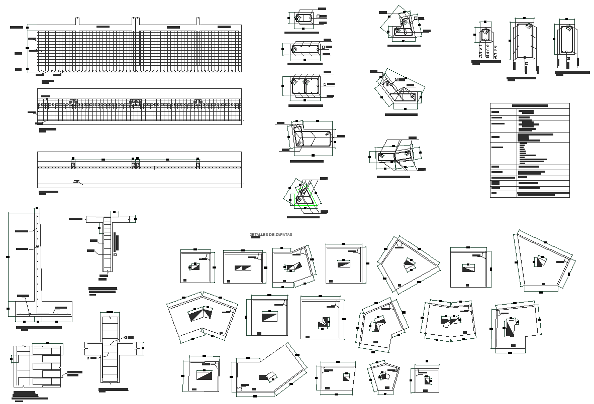 Structure detail view dwg file