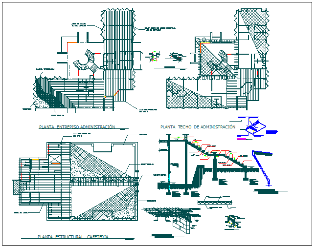 Structure detail view dwg file