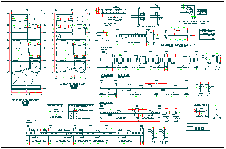 Structure detail view dwg file