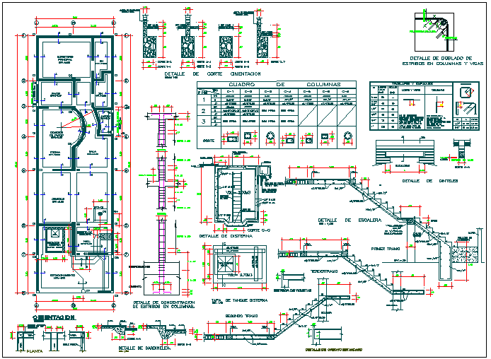 Structure detail view dwg file