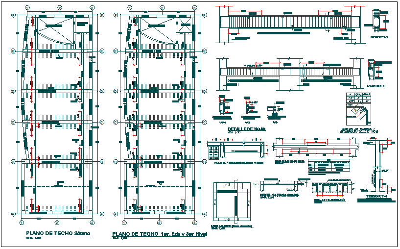 Structure detail view dwg file
