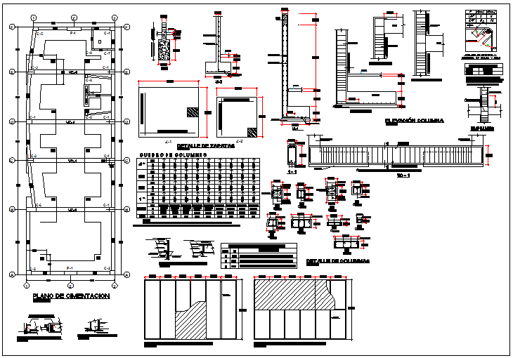 Structure detail view dwg file
