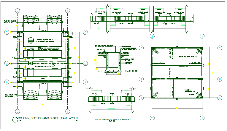 Structure detail view dwg file