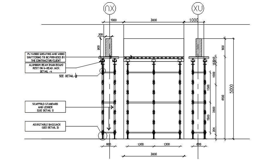 Structure design in detail AutoCAD drawing, dwg file, CAD file