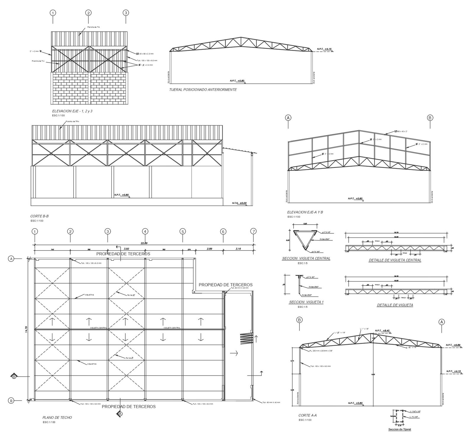 Structure detail of truss detail dwg autocad drawing .
