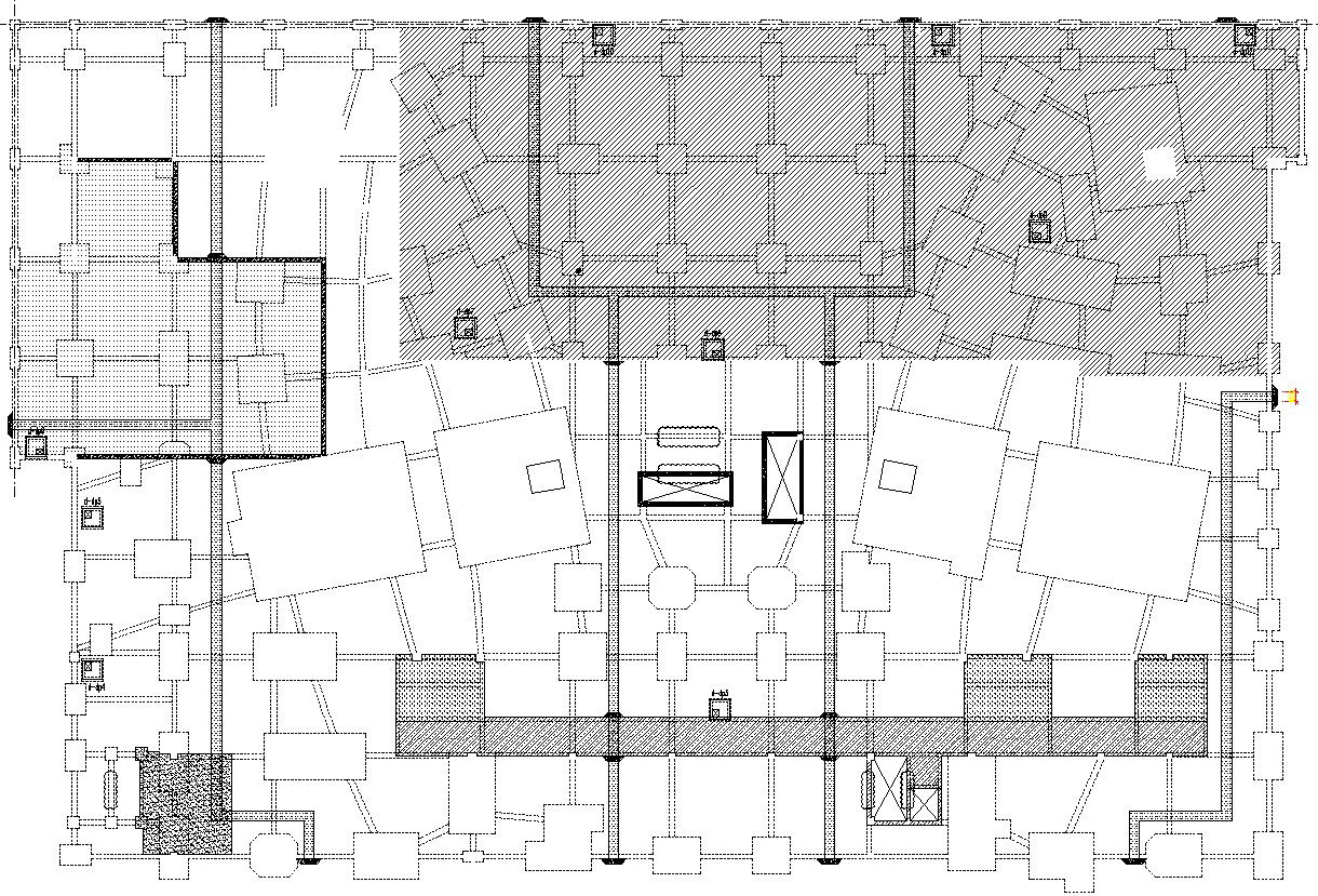 Structure framing plan in 2D