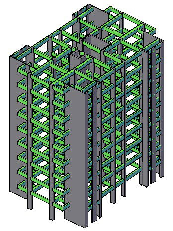 Explore Three-Story Building Architectural Layout in DWG File