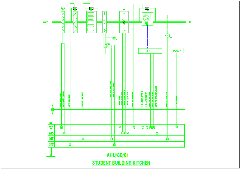 Student building kitchen electrical layout dwg file
