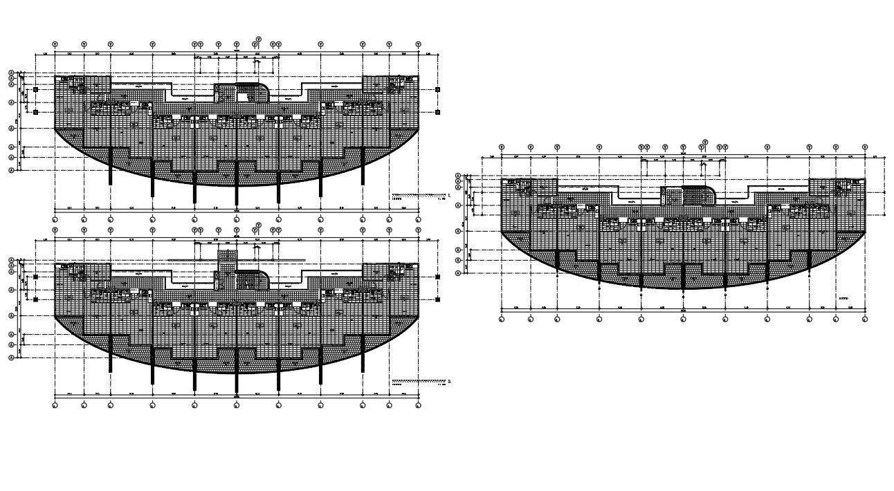 Studio Apartment Flooring Layout Drawing DWG File