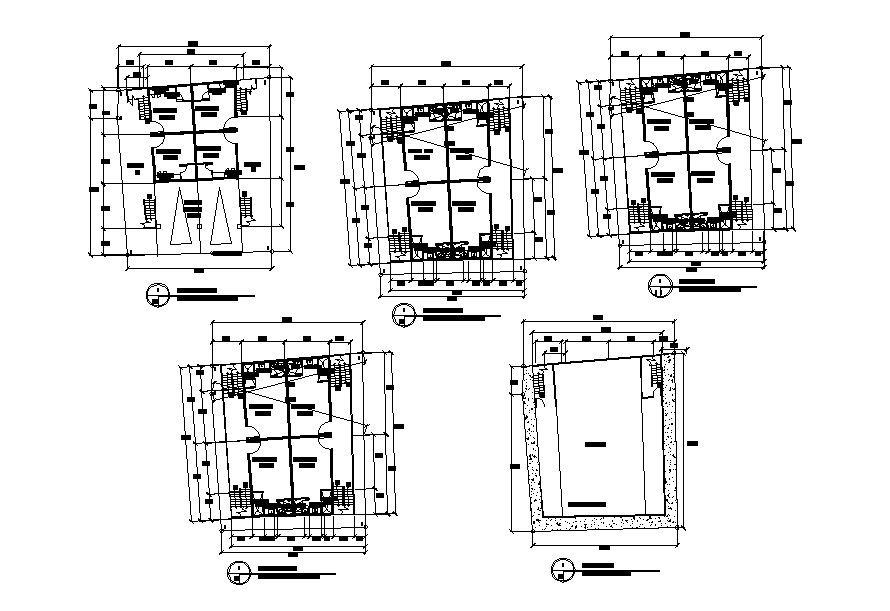 Studio Apartment House Plan CAD Drawing DWG File