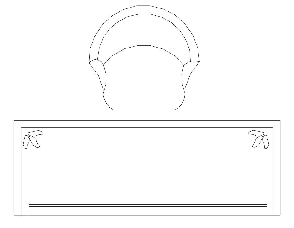 Study Table and Chair AutoCAD DWG 2D Layout Drawing