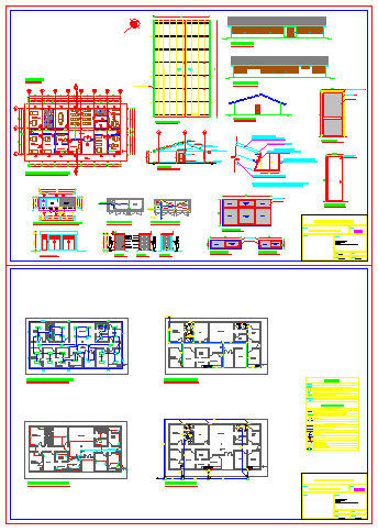 Sub center of health design drawing