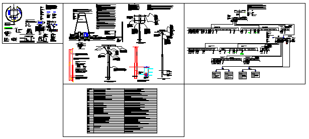 Sub station pedestal type design drawing