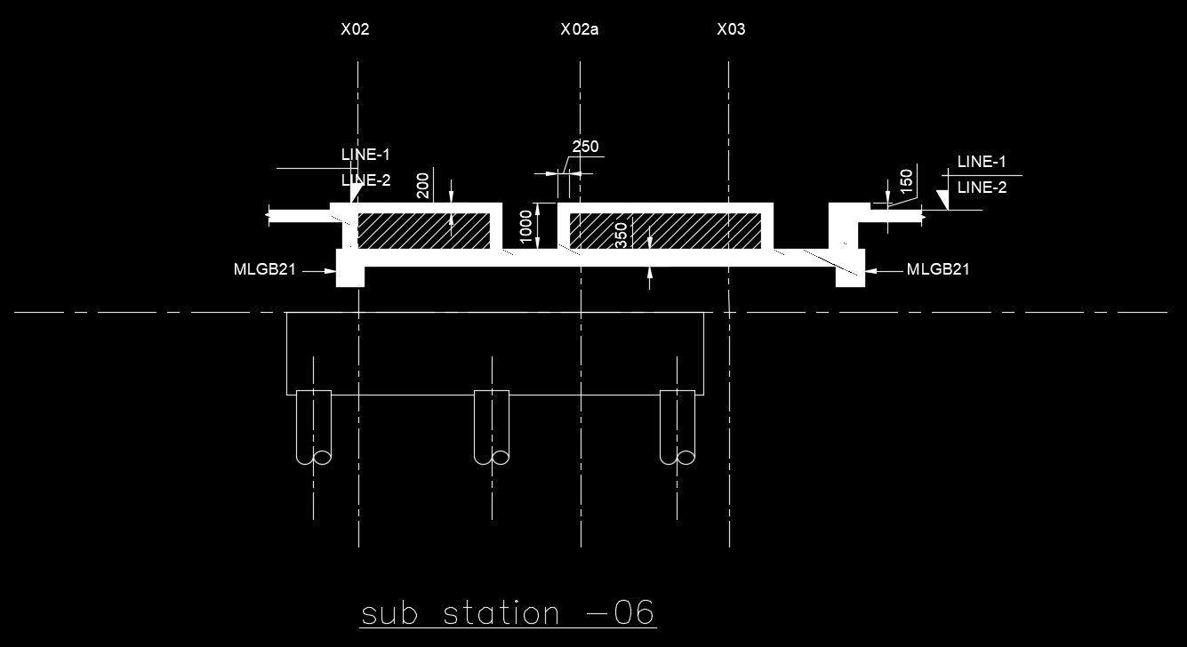 Substation AutoCAD drawing file is given in this file