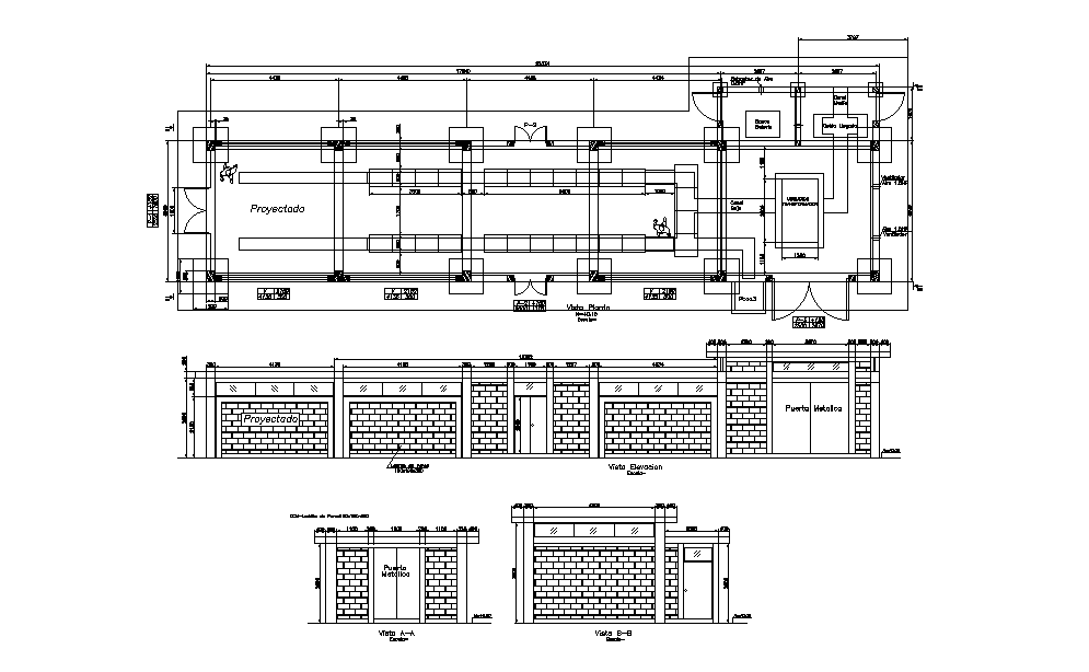 Sub station details are given in this Autocad drawing file. Download now.