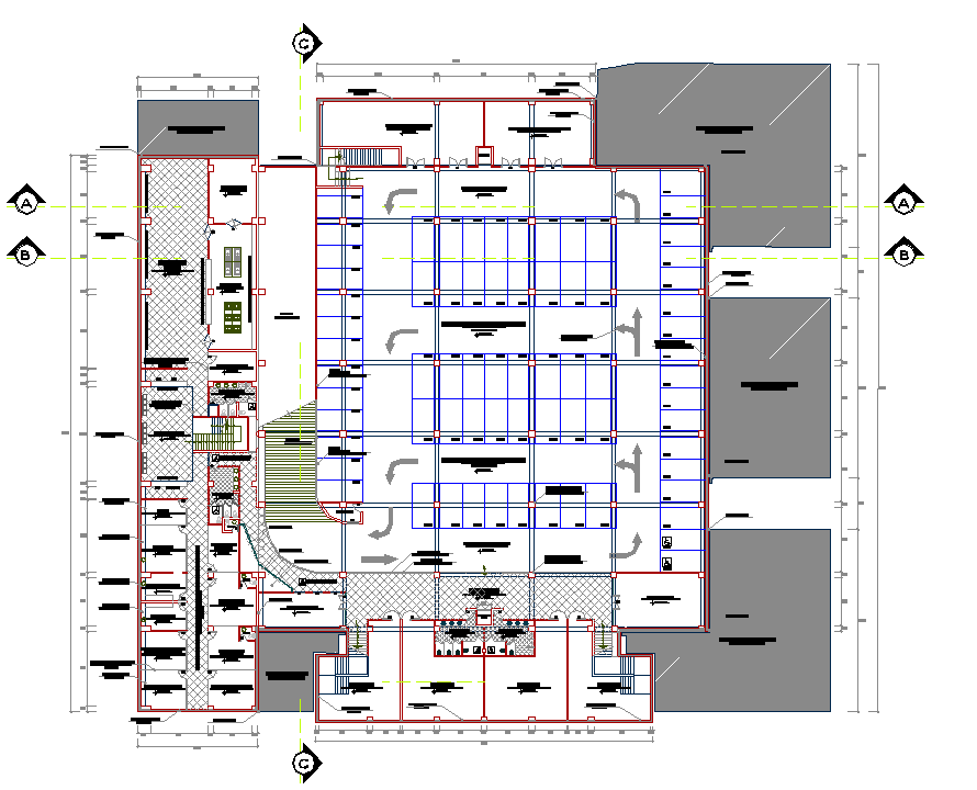 Super market proposal autocad file