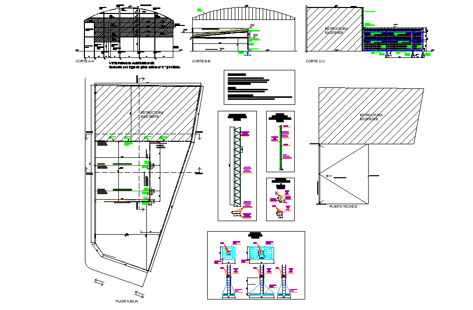 Super market retailer dwg file
