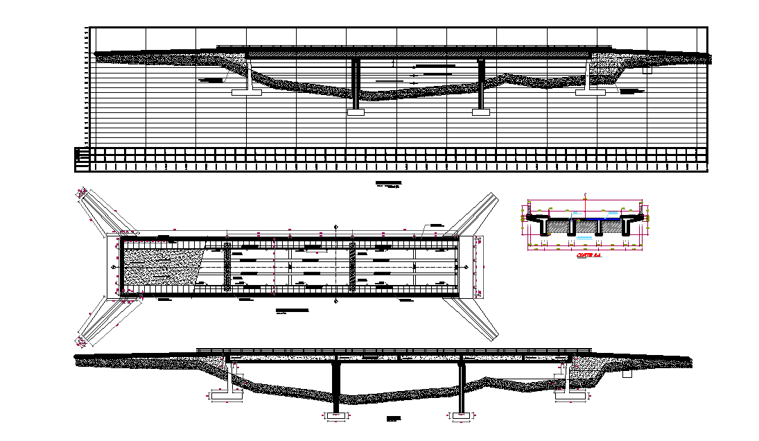 Super structure plan is given in this 2D Autocad DWG drawing file. Download the 2D Autocad file.
