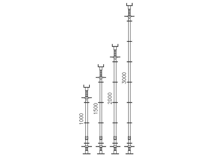 Surelock in slab construction design in AutoCAD 2D, dwg file, CAD file