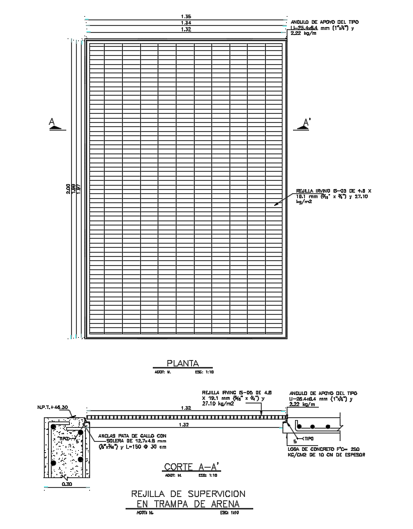 Surveillance Grid In Sand Trap Drawing Download DWG File