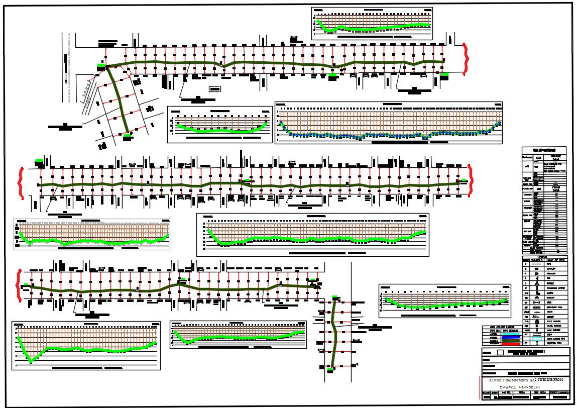 Cable Gas Steel Layout Survey Build DWG Diagram Design Layout