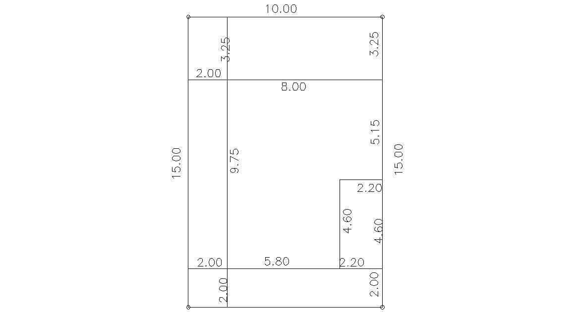 Survey Plot Demarcation Drawing With Dimension DWG File