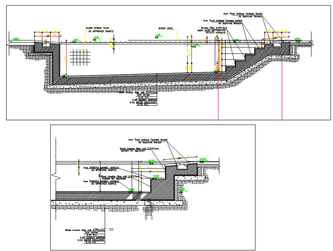 Swimming Pool Plan DWG File