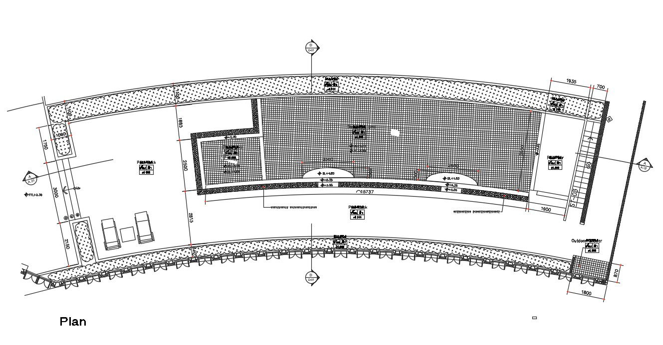 Swimming Pool Plan DWG File