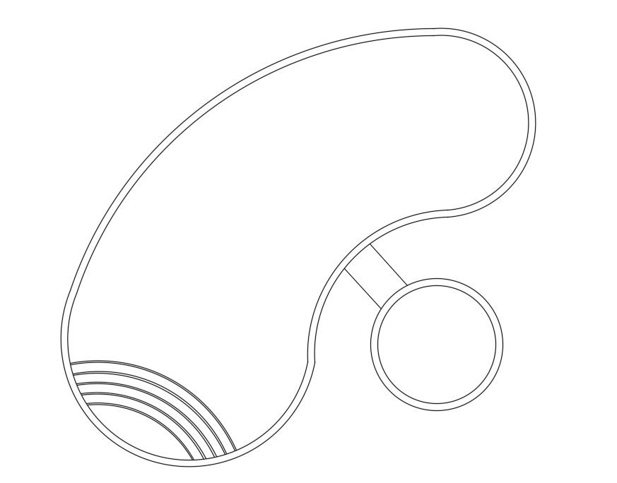 Swimming Pool Plan Design 2d AutoCAD Drawing Free Download