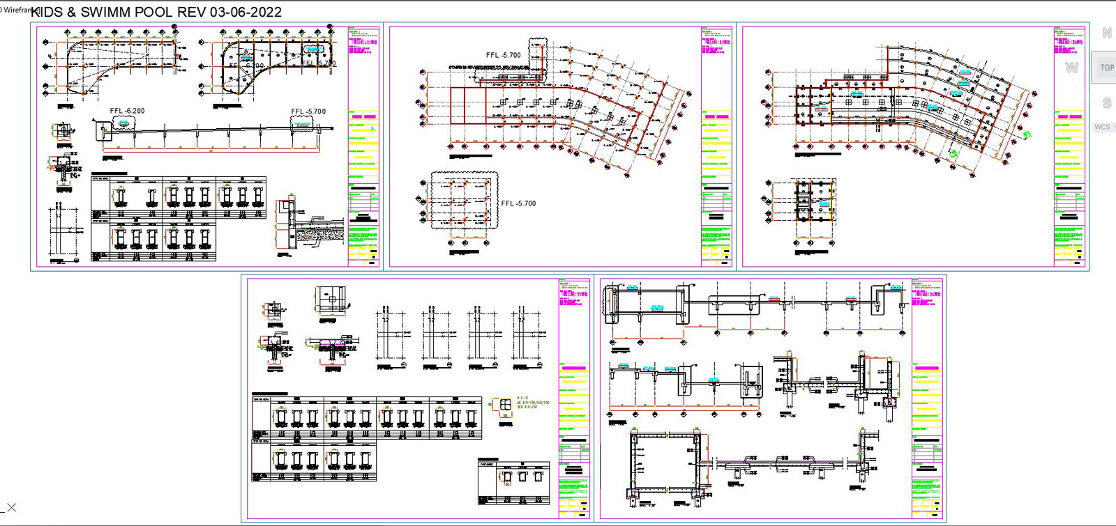 Swimming Pool Layout and Section DWG Detail | Plan and Design