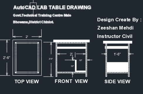 TABLE COMPUTER LAB