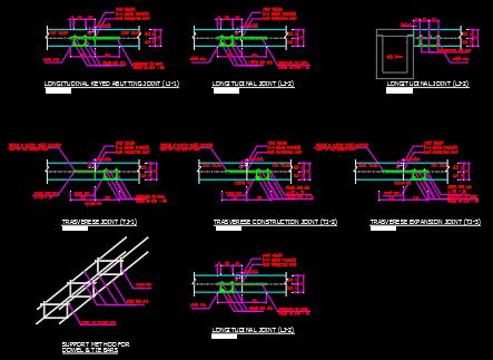 TRASVERESE JOINT & DOWEL BAR DETAIL